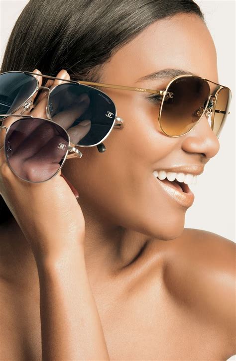 chanel aviators nordstrom|cool aviator sunglasses for women.